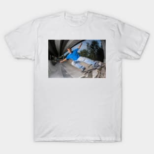 Skateboarder in a concrete skatepark T-Shirt